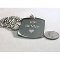 thumbnail image 6 of PAW PRINT DOG CAT MEMORIAL PET OR TEAM ENGRAVED X LARGE THICK SOLID STAINLESS, 6 of 6