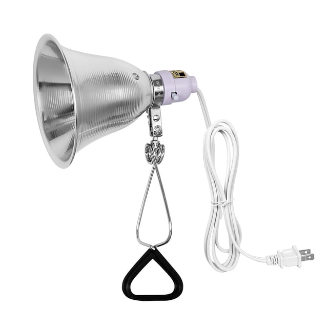 Lámpara Clamp Simple Deluxe de 60 W con reflector de aluminio de 14 cm