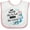 White and Pink, variant on Inktastic Though She Be but Little Fierce Quote Girls Baby Bib