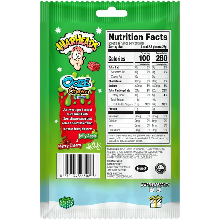 Flix Candy Warheads Sour Peanut GlutenFree Christmas Candy, 45 OFF