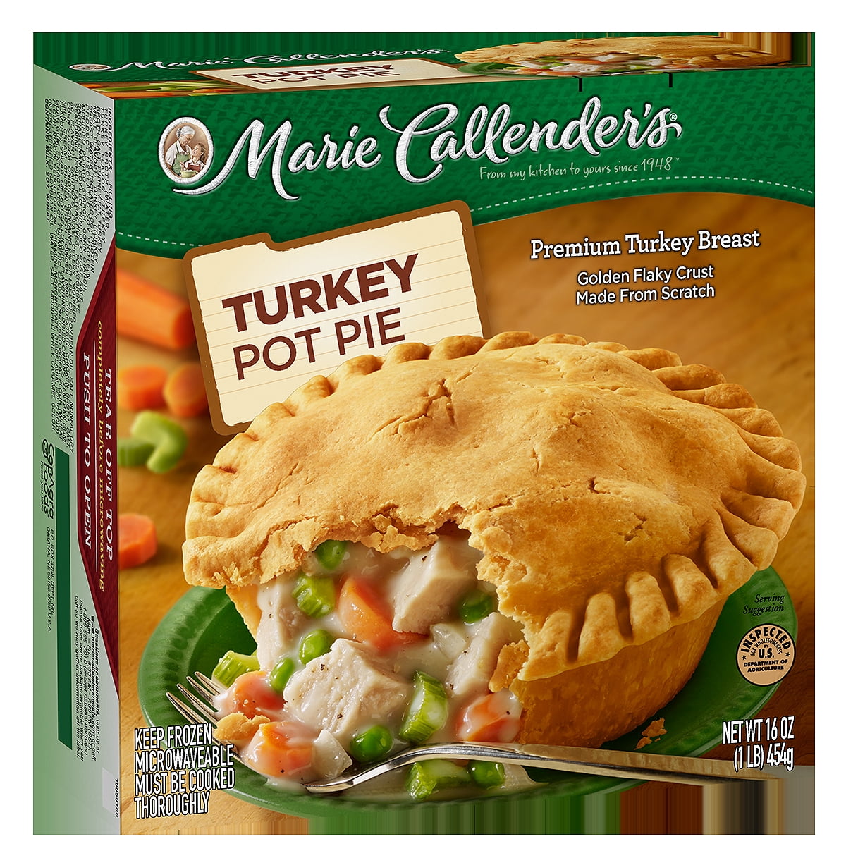 Marie Callender's Frozen Pot Pie Dinner, Turkey, 16 Ounce