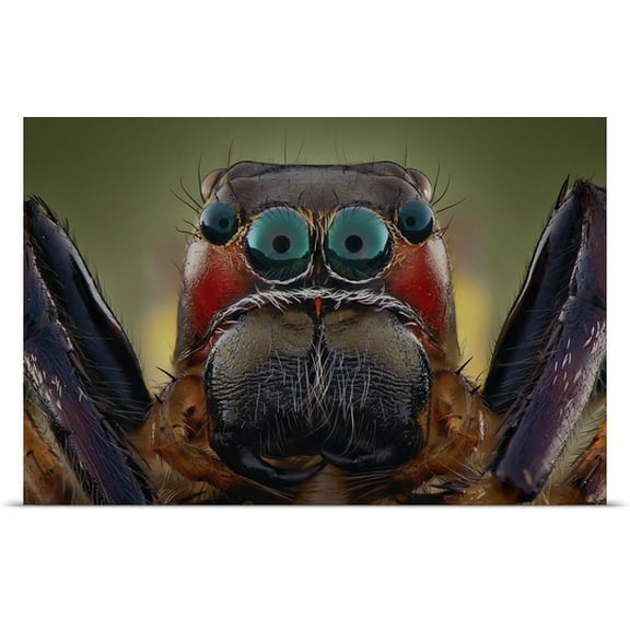 Great BIG Canvas Rhonny Dayusasono Poster Print entitled Cyan Eyes