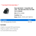 thumbnail image 2 of Stop Light Switch - Compatible with 1995 - 1997 Mercedes-Benz C36 AMG 3.6L 6-Cylinder 1996, 2 of 2