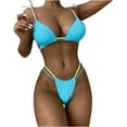 thumbnail image 1 of Mujeres vendaje sólido sexy bikini push-up acolchado traje de baño traje de baño conjunto de ropa de playa Fridja nalpqowj23547, 1 of 8