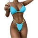 thumbnail image 1 of Mujeres vendaje sólido sexy bikini push-up acolchado traje de baño traje de baño conjunto de ropa de playa Fridja nalpqowj23548, 1 of 8