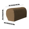 thumbnail image 3 of Sofa Armrest Cover, Protective Armrest Sleeve, Elastic Non Slip Thickened Plaid Sofa Armrest Protector, All Season Durable Polyester Material, 2 Piece Set, 3 of 7