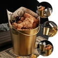 thumbnail image 4 of 2 Pack French Fries Chicken Bucket Snacks Food Bucket Oil Bucket Snack Storage Bucket Galvanized Bucket Portable Bucket, 4 of 6