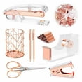 thumbnail image 1 of Liyamei Desk Acrylic Stapler Staple Remover Tape Dispenser Clips Paper Clips Ballpoint Pen And Scissor, 1 of 5