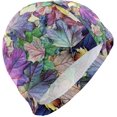 thumbnail image 1 of FYBTO Casquette de Natation Automne Feuilles d'Érable Colorées Unisexe Adulte FYBTO Polyester, 1 of 4