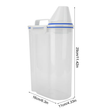 asvel 7509 rice container bin with pour spout plastic clear 2kg -  Walmart.com