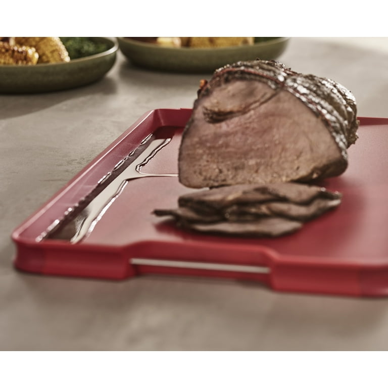 Joseph Joseph Cut&Carve Plus Multi-function Red Cutting Board