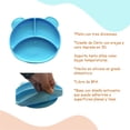 thumbnail image 2 of 2 Platos para bebé con divisiones y Cubiertos en silicona Match & Enjoy Diseño de oso y Ballena azul, 2 of 6