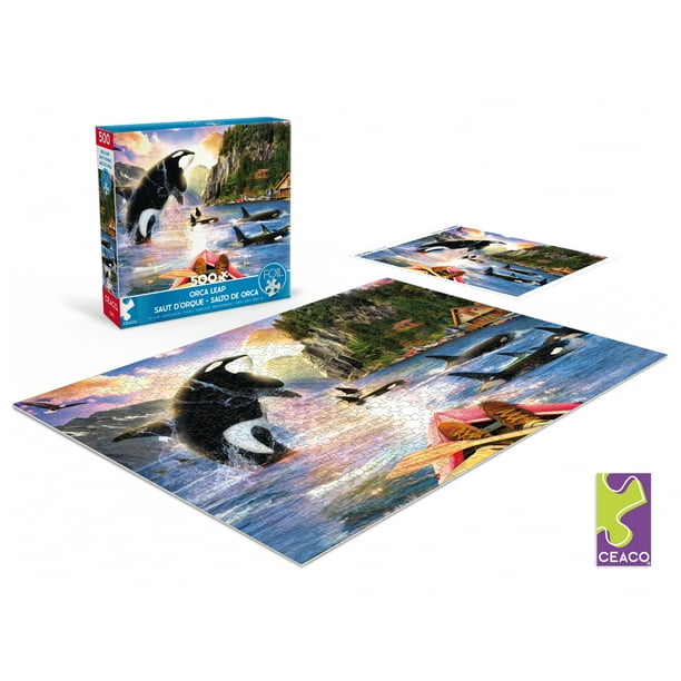 Ceaco 500 Piece Orca Leap (Jason Taylor) Interlocking Jigsaw