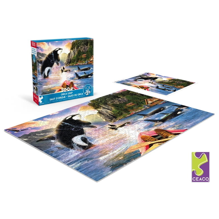 Ceaco 500 Piece Orca Leap (Jason Taylor) Interlocking Jigsaw