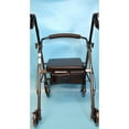 thumbnail image 7 of Rhythm Healthcare Royal Aluminum Rollator Lightweight 4 Wheel Walker Seat, Slate Grey, 7 of 7
