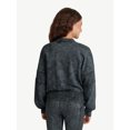 thumbnail image 2 of Justice Girls Washed Fleece Bomber, Sizes XS - XLP, 2 of 6
