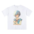 thumbnail image 1 of Evangelion anime T-shirt for short-sleeved womenpangjing, 1 of 4