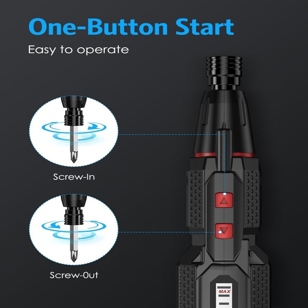 Upgraded 4.2V Cordless Electric Screwdriver Rechargeable