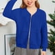 thumbnail image 4 of Cowsor Girls Bomber Jacket Coat Casual Stand Collar Zip Up Lightweight Fall Fashion Jackets Outfits with Pockets, 4 of 6
