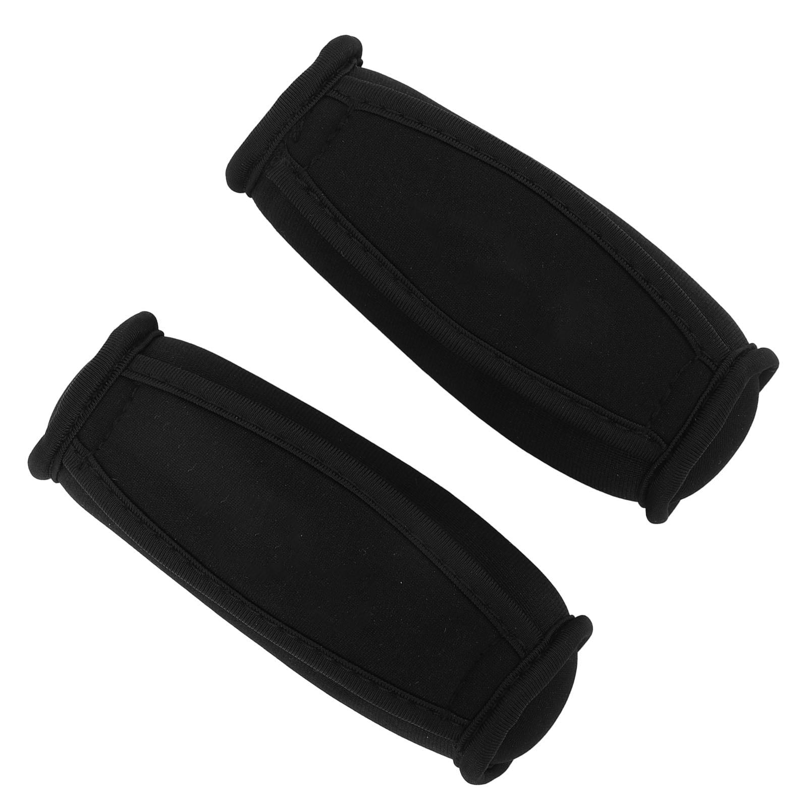 Rupoun Handheld Soft Dumbbells with Hand Strap Weighted Running Fitness Sandbag Walking Hand Weight Sets for Men Women Black, 2 lbs / 910g