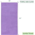 thumbnail image 3 of Elegant Comfort Three Line Popcorn Towel Set for Bathroom 35 x 70 inches, Premium Hotel Quality 1-PACK Jumbo Towels, 100% Turkish Cotton, Soft and Durable, Quick Dry and Highly Absorbent, Black, 3 of 7
