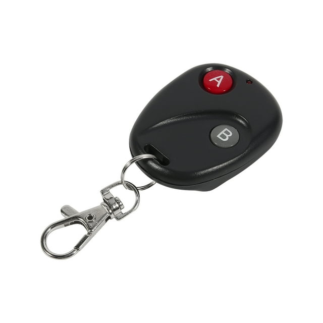 433mhz Remote Control Garage Remote Mini Relay Wireless Switch Remote Control Key Garage Gate Door Transmitter Wireless 433MHz Plastic Black 2 Keys