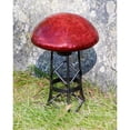 thumbnail image 4 of Achla Designs Glass Toadstool Gazing Globe Ball, 9 Inch Diameter, Red, 4 of 4
