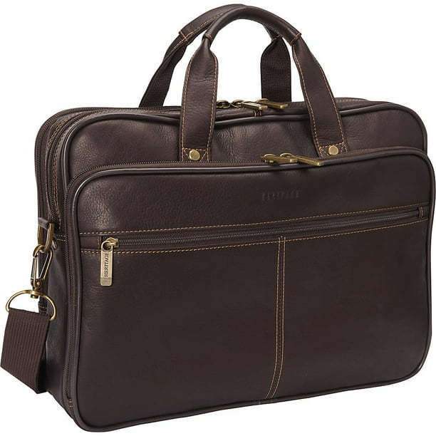 Heritage Travelware Full Grain Colombian Leather Double Compartment