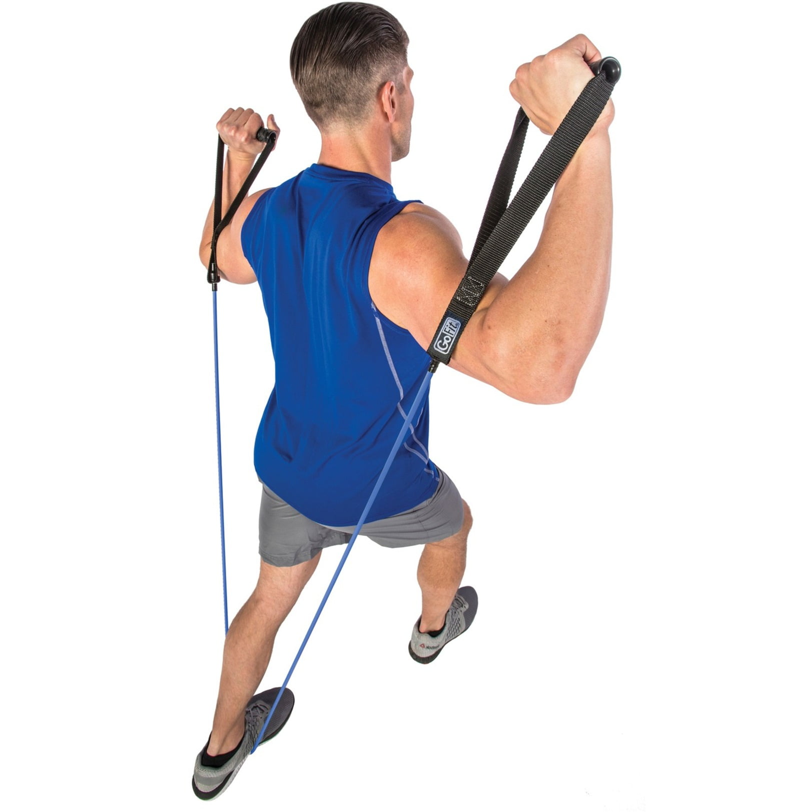 GoFit GF-4TUB-H(40) Pro-Grade Power Tubes with Handles (Blue/40 Lbs.)
