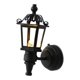 thumbnail image 1 of Vintage DIY mini house 1/12 mini house Miniature LED Wall Light Lamp (Black), 1 of 3
