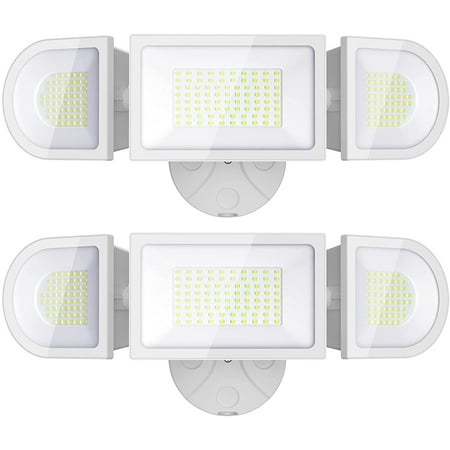 

FSROLTPI100W LED Flood Light 9000LM Super Bright Security Light Outdoor IP65 Waterproof Exterior Floodlight with 3 Adjustable Heads 6500K Daylight White Light for Yard Garage Playground (2 Pack)