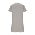 thumbnail image 5 of AUNVITO Women's Short Sleeve V-Neck Casual Dress with Pockets Breathable and Comfortable, 5 of 8