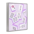 thumbnail image 2 of Stupell Industries Art Deco Glam Lipstick Mahjong Tiles Gray Framed Giclee Art, 11 x 14, by Ziwei Li, 2 of 8