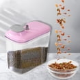 thumbnail image 4 of Contenedor Grande para Almacenamiento de Alimentos para Perros Yinane Cubo de almacenamiento 1.5L Rosa, 4 of 6