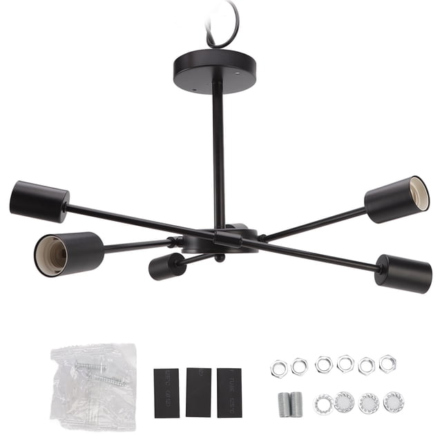 Lámpara de techo moderna de hierro negro retro, lámpara de techo de soldadura de alta resistencia para el hogar, Bar, cocina, 110-220V