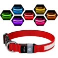 thumbnail image 1 of Light Up Dog Collar, Dog Lights for Night Walking USB Rechargeable Waterproof 7 Colors LED Dog Collar Adjustable for Small Medium Large Dogs Glow in t, 1 of 4