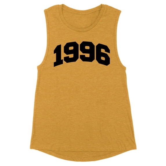 1996 College Style Women's Muscle Tank 2X-Large Antique Gold
