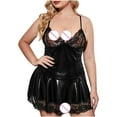 thumbnail image 4 of uublik Valentines Lingerie Set for Women Plus Size Bodysuit Lace Sexy Naughty Babydoll, 4 of 5