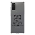 thumbnail image 1 of DistinctInk Clear Shockproof Hybrid Case for Galaxy S20 ULTRA / 5G (6.9" Screen) - TPU Bumper Acrylic Back Tempered Glass Screen Protector - I'm Yours - No Refunds, 1 of 2