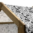 thumbnail image 4 of Music Pet House, Blues Jazz Punk Rock Various Type of Folk Indie Rap Reggae Peace Sign Sing Art, Outdoor & Indoor Portable Dog Kennel with Pillow and Cover, 5 Sizes, Black White, by Ambesonne, 4 of 4