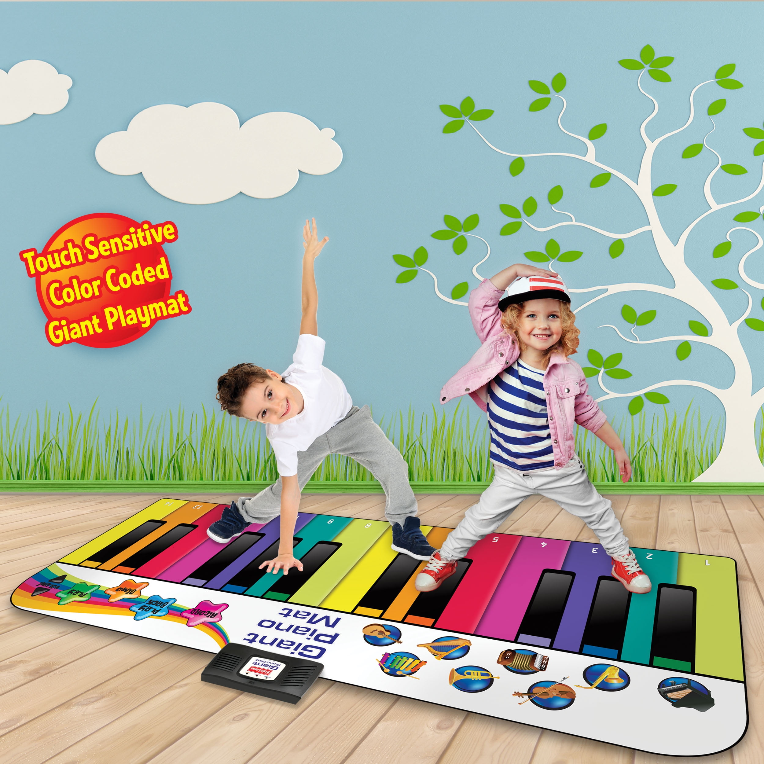 kids floor piano mat