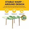 thumbnail image 4 of St. Patrick's Day Table Cloths for 3 Foot Rectangle Tables, Green Shamrock Gnomes Watering Can Plants Patio Waterproof Elastic Fitted Tablecloths, Washable Rectangular Table Cover for Camping, 4 of 8