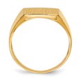 thumbnail image 2 of 14k Yellow Gold Polished Mens Signet Ring Size 10 Ring for Men - 4.8 Grams, 2 of 6