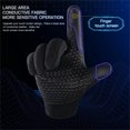 thumbnail image 5 of EARKITY Cycling Gloves, Winter Gloves, Bike Gloves, Touch Screen Warm Gloves, Cold Weather Windproof Cycling Driving Riding Bike Telefingers Thermal Gloves, Non-slip Adjustable Full Finger Mittens, 5 of 5