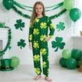 thumbnail image 2 of Auroural toddler girl clothes 5t sets St. Patrick's Day Printed Long Sleeved Shirt And Pants Set For Boys And Girls, 2 of 9