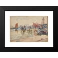 thumbnail image 2 of Joseph Pennell 18x14 Black Modern Framed Museum Art Print Titled - View of London (1880-1924), 2 of 5