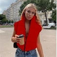 thumbnail image 5 of Txlixc Chaleco ligero y esponjoso para mujeres Txlixc moda, 5 of 5