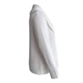 thumbnail image 3 of Suéter George para Mujer, Abierto, Tela Chenille, Solapa Ancha Hueso Talla EG, 3 of 4