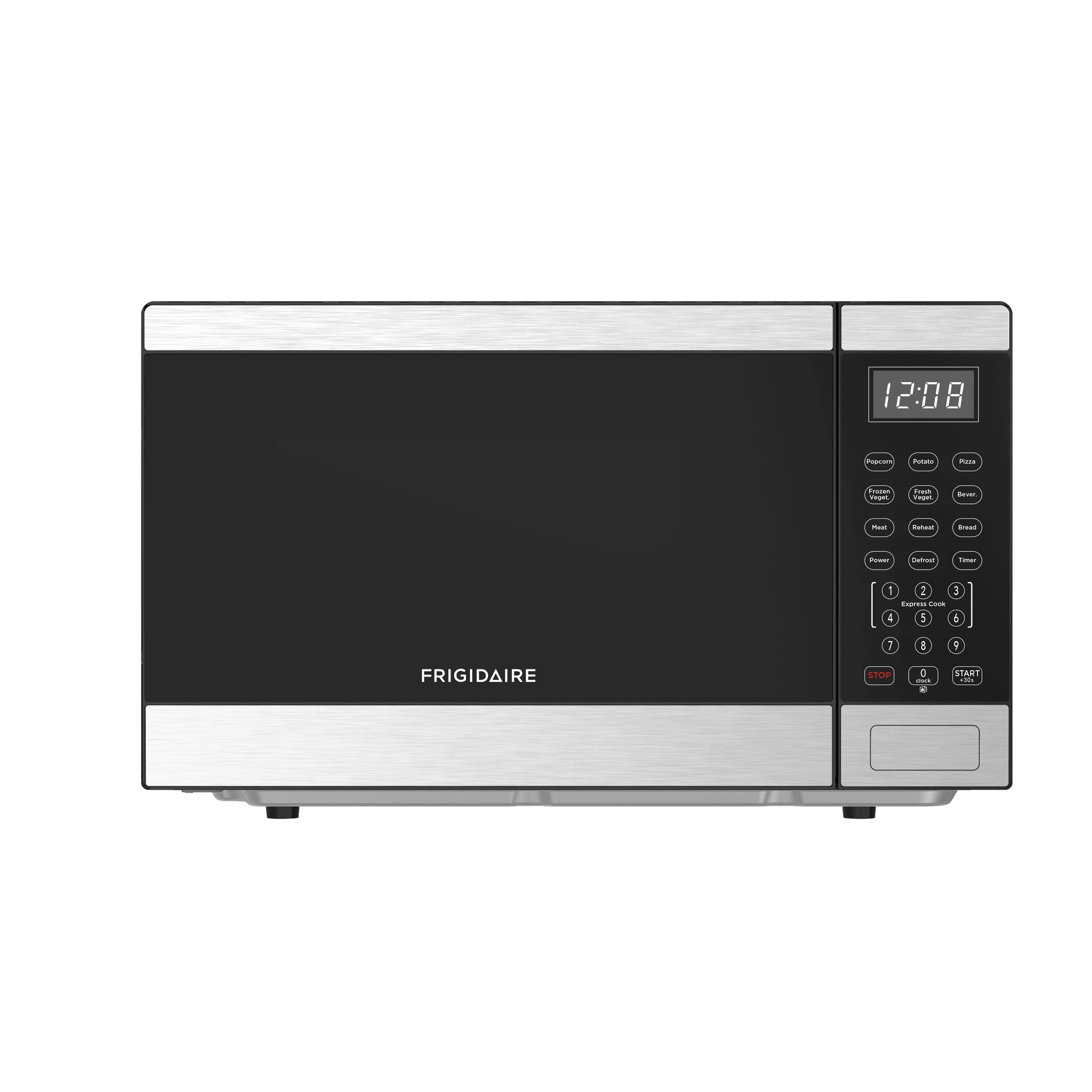Frigidaire 0.9 Cu. Ft. Countertop Microwave Oven, 1000 Watt Microwave with 10 Power Levels, Stainless Steel