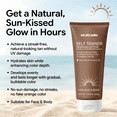 thumbnail image 5 of Morovan Self Tanner Tanning Lotion for Face and Body Natural Bronze Glow Streak Free Quick Dry with Aloe Vera and Coconut Oil 6.76 fl oz, 5 of 8